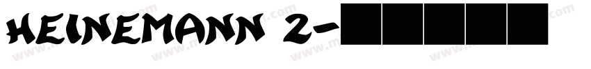 Heinemann 2字体转换